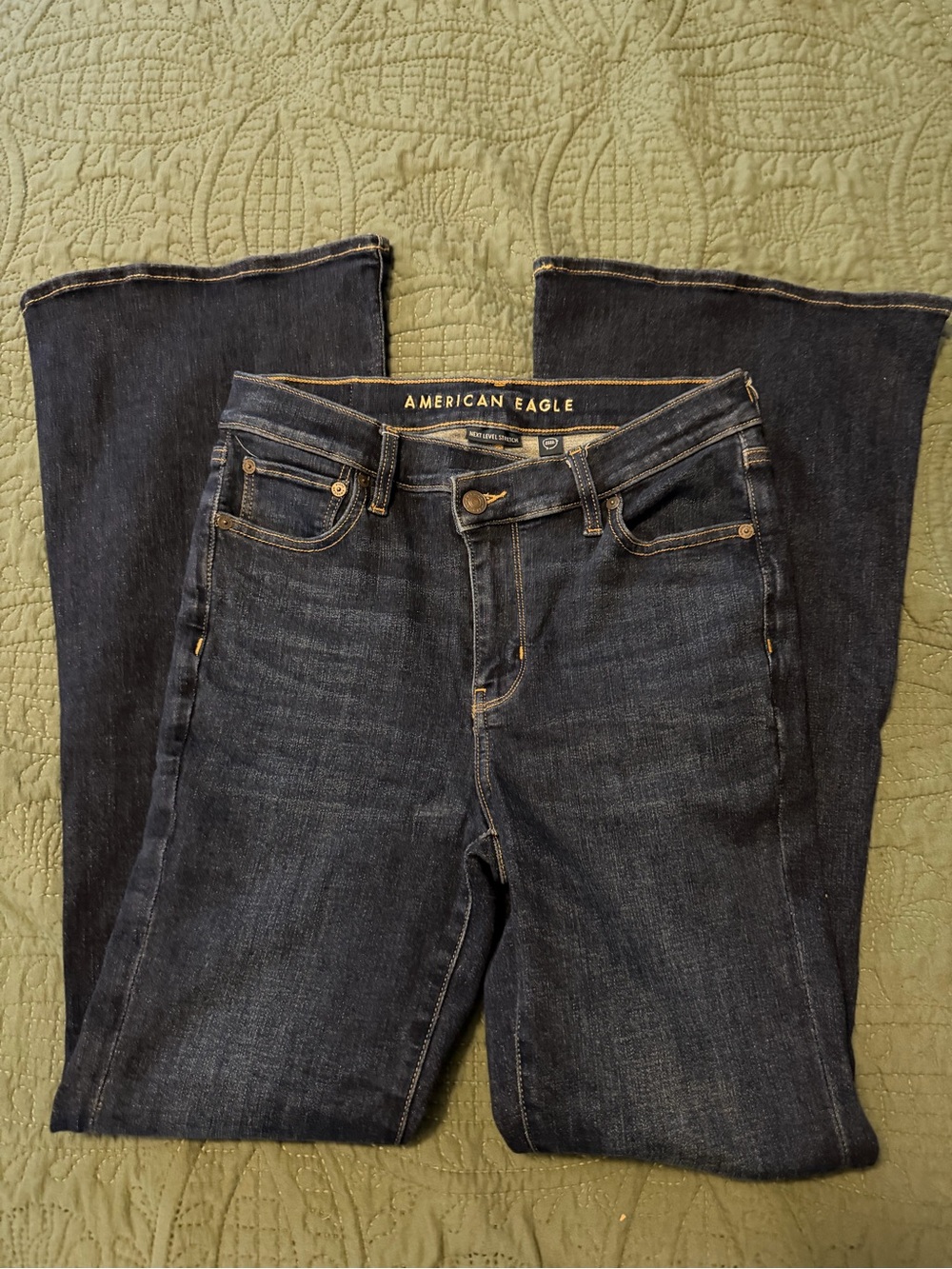 American Eagle super high rise flare jeans